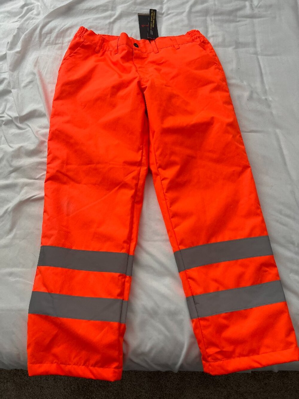 Hawke & Co Safety Work Pants Fluorescent Orange  XL High Visibility Reflective